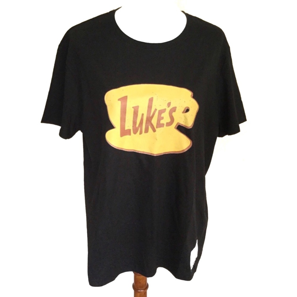 NEW Gilmore Girls Luke’s Diner Hanes Tee Black Sz XL